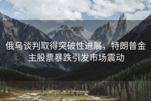 俄烏談判取得突破性進展，特朗普金主股票暴跌引發市場震動