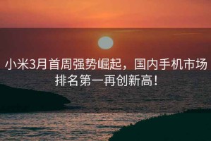 小米3月首周強勢崛起，國內(nèi)手機市場排名第一再創(chuàng)新高！