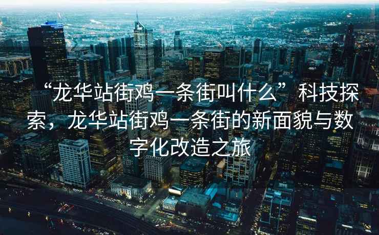 “龍華站街雞一條街叫什么”科技探索，龍華站街雞一條街的新面貌與數字化改造之旅