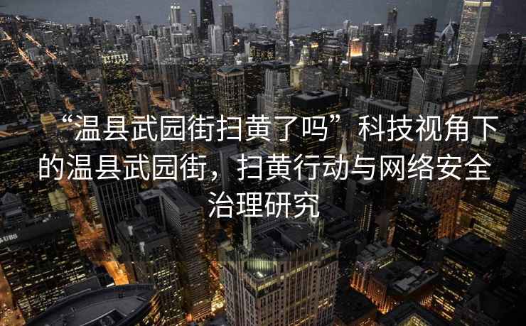 “溫縣武園街掃黃了嗎”科技視角下的溫縣武園街，掃黃行動與網(wǎng)絡(luò)安全治理研究