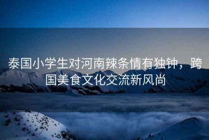 泰國小學生對河南辣條情有獨鐘，跨國美食文化交流新風尚
