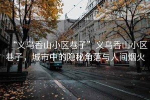 “義烏香山小區(qū)巷子”義烏香山小區(qū)巷子，城市中的隱秘角落與人間煙火