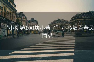 “小欖鎮100塊小巷子”小欖鎮百巷風情錄