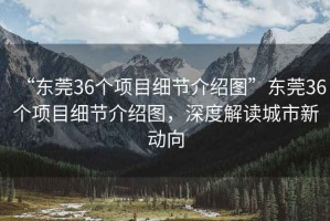 “東莞36個(gè)項(xiàng)目細(xì)節(jié)介紹圖”東莞36個(gè)項(xiàng)目細(xì)節(jié)介紹圖，深度解讀城市新動(dòng)向