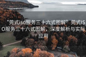 “莞式iso服務三十六式圖解”莞式ISO服務三十六式圖解，深度解析與實際應用
