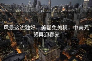 風景這邊獨好，美豁免關稅，中美元貿再迎春光