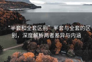“半套和全套區別”半套與全套的區別，深度解析兩者差異與內涵