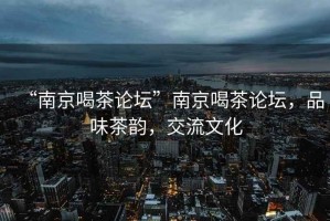 “南京喝茶論壇”南京喝茶論壇，品味茶韻，交流文化