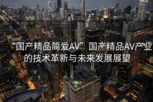“國產精品簡愛AV”國產精品AV產業的技術革新與未來發展展望