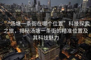 “湯塘一條街在哪個位置”科技探索之旅，揭秘湯塘一條街的精準位置及其科技魅力