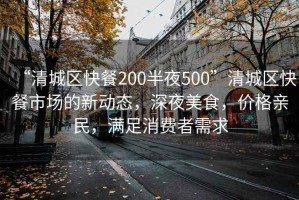 “清城區快餐200半夜500”清城區快餐市場的新動態，深夜美食，價格親民，滿足消費者需求