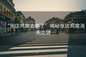 “張店雞窩去哪了”揭秘張店雞窩消失之謎