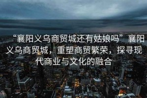 “襄陽義烏商貿城還有姑娘嗎”襄陽義烏商貿城，重塑商貿繁榮，探尋現代商業與文化的融合