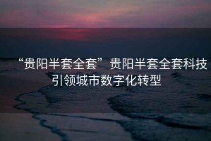 “貴陽半套全套”貴陽半套全套科技引領(lǐng)城市數(shù)字化轉(zhuǎn)型