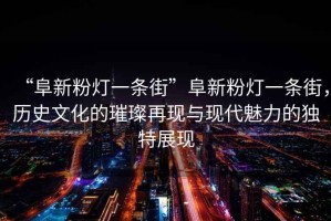 “阜新粉燈一條街”阜新粉燈一條街，歷史文化的璀璨再現與現代魅力的獨特展現