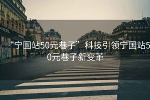“寧國(guó)站50元巷子”科技引領(lǐng)寧國(guó)站50元巷子新變革