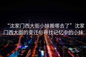 “沈家門西大街小妹搬哪去了”沈家門西大街的變遷與尋找記憶中的小妹