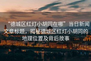 “德城區(qū)紅燈小胡同在哪”當(dāng)日新聞文章標(biāo)題，揭秘德城區(qū)紅燈小胡同的地理位置及背后故事