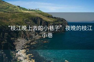“枝江晚上去的小巷子”夜晚的枝江小巷