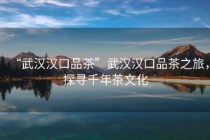 “武漢漢口品茶”武漢漢口品茶之旅，探尋千年茶文化