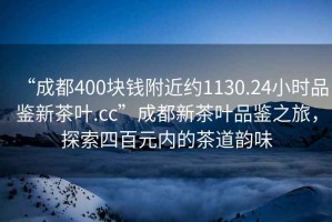 “成都400塊錢附近約1130.24小時品鑒新茶葉.cc”成都新茶葉品鑒之旅，探索四百元內的茶道韻味