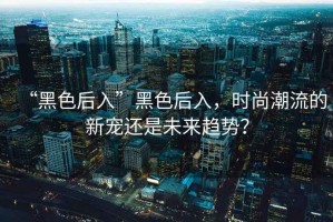 “黑色后入”黑色后入，時尚潮流的新寵還是未來趨勢？