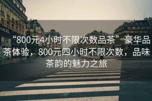 “800元4小時不限次數品茶”豪華品茶體驗，800元四小時不限次數，品味茶韻的魅力之旅