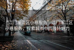 “江門蓬江區小巷服務”江門蓬江區小巷服務，探索城市中的獨特魅力