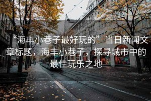 “海豐小巷子最好玩的”當(dāng)日新聞文章標題，海豐小巷子，探尋城市中的最佳玩樂之地