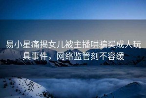 易小星痛揭女兒被主播哄騙買成人玩具事件，網(wǎng)絡(luò)監(jiān)管刻不容緩