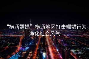 “橫瀝嫖娼”橫瀝地區打擊嫖娼行為，凈化社會風氣