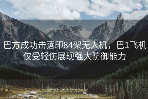 巴方成功擊落印84架無人機，巴1飛機僅受輕傷展現強大防御能力