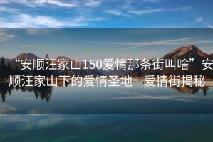 “安順汪家山150愛情那條街叫啥”安順汪家山下的愛情圣地—愛情街揭秘
