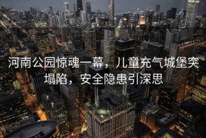 河南公園驚魂一幕，兒童充氣城堡突塌陷，安全隱患引深思