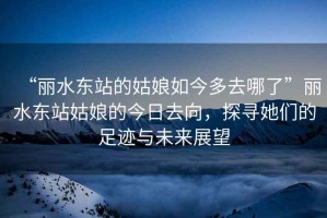 “麗水東站的姑娘如今多去哪了”麗水東站姑娘的今日去向，探尋她們的足跡與未來展望