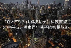 “連州中興街100塊巷子”科技重塑連州中興街，探索百年巷子的智慧脈絡