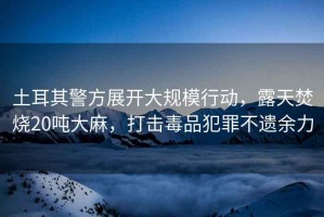 土耳其警方展開大規模行動，露天焚燒20噸大麻，打擊毒品犯罪不遺余力