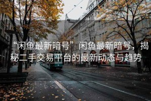 “閑魚最新暗號(hào)”閑魚最新暗號(hào)，揭秘二手交易平臺(tái)的最新動(dòng)態(tài)與趨勢(shì)