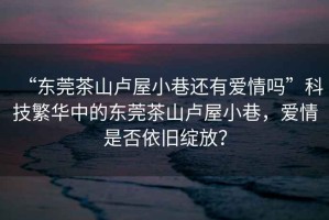 “東莞茶山盧屋小巷還有愛情嗎”科技繁華中的東莞茶山盧屋小巷，愛情是否依舊綻放？