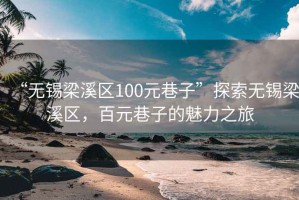 “無錫梁溪區100元巷子”探索無錫梁溪區，百元巷子的魅力之旅