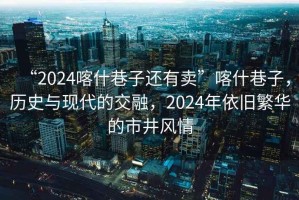“2024喀什巷子還有賣”喀什巷子，歷史與現代的交融，2024年依舊繁華的市井風情