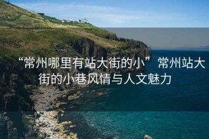 “常州哪里有站大街的小”常州站大街的小巷風(fēng)情與人文魅力