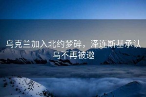 烏克蘭加入北約夢(mèng)碎，澤連斯基承認(rèn)烏不再被邀