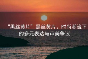 “黑絲黃片”黑絲黃片，時尚潮流下的多元表達與審美爭議