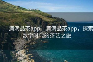 “滴滴品茶app”滴滴品茶app，探索數(shù)字時代的茶藝之旅