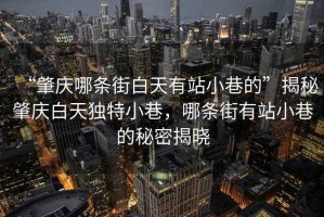 “肇慶哪條街白天有站小巷的”揭秘肇慶白天獨特小巷，哪條街有站小巷的秘密揭曉