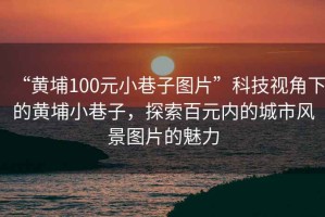 “黃埔100元小巷子圖片”科技視角下的黃埔小巷子，探索百元內的城市風景圖片的魅力