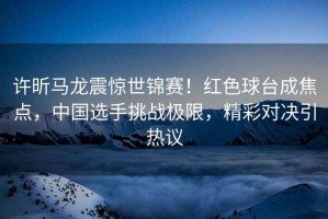 許昕馬龍震驚世錦賽！紅色球臺成焦點，中國選手挑戰極限，精彩對決引熱議