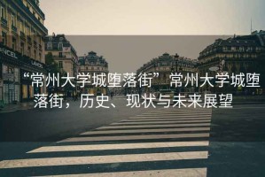“常州大學城墮落街”常州大學城墮落街，歷史、現(xiàn)狀與未來展望