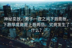 神秘變故，男子一夜之間下唇膨脹，下唇厚度竟是上唇兩倍，究竟發(fā)生了什么？